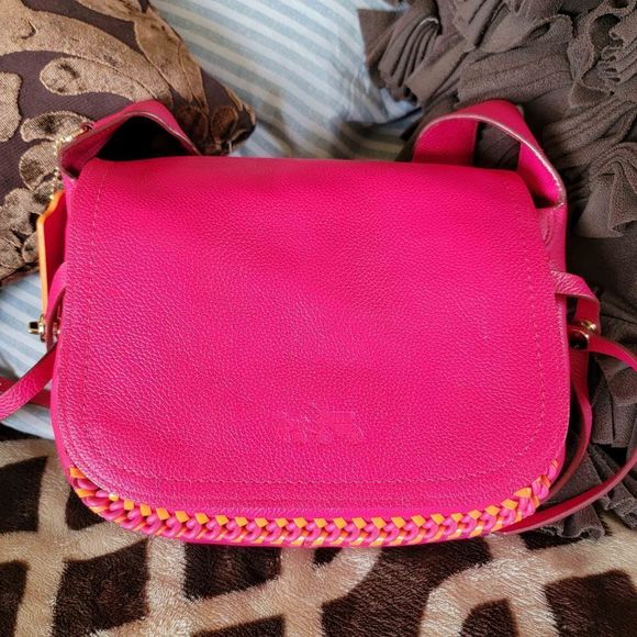 Coach Handbags - Coach Neon Dakota Crossbody Flap Purse with Whipstitch Chain Detail